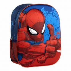 Plecak szkolny 3D Spider-Man Niebieski. Niebieskie torby i plecaki dziecięce Spiderman, z poliesteru. W wyprzedaży za 75.35 zł.