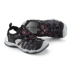 Sandały damskie turystyczne z zakrytym noskiem Alpine Pro Korema. Czarne sandały damskie Alpine Pro, bez wzorów, bez obcasa, bez zapięcia. Za 299.00 zł.