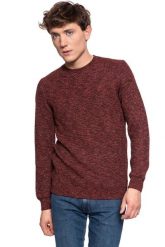 MĘSKI SWETER MUSTANG Muline Jumper GARNET 1006554 7146. Czerwone swetry przez głowę męskie Mustang, m, bez wzorów, bez kołnierzyka. Za 139.99 zł.