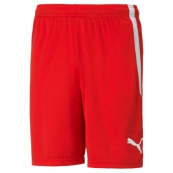 Męskie szorty piłkarskie teamLIGA PUMA Black White. Białe krótkie spodenki sportowe męskie Puma, m, bez wzorów, do piłki nożnej. Za 215.00 zł.