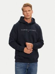 Tommy Jeans Bluza DM0DM20746 Granatowy Regular Fit. Niebieskie bluzy męskie Tommy Jeans, m, bez wzorów, z bawełny, bez kaptura. Za 349.99 zł.