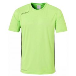 Koszulka Uhlsport Essential. Czarne koszulki sportowe męskie Uhlsport, m, bez wzorów, bez kołnierzyka, bez ramiączek, na fitness i siłownię. Za 97.50 zł.