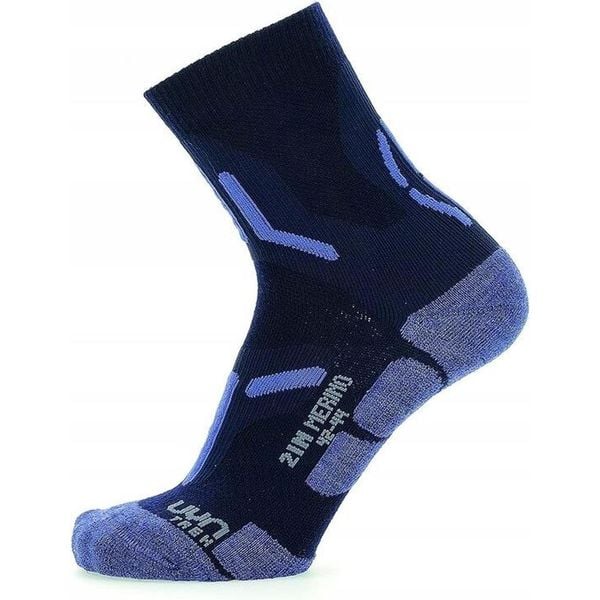 Skarpety trekkingowe męskie Uyn Trekking 2IN Merino Socks. Niebieskie skarpety męskie UYN, bez wzorów. Za 139.99 zł.