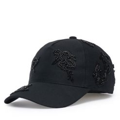 Czapka z daszkiem Liu Jo. Czarne czapki i kapelusze damskie Liu Jo, bez wzorów. Za 299.99 zł.