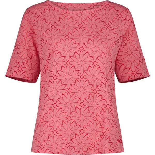 T-shirt burnout damski CMP. Czerwone t-shirty damskie CMP, uniwersalny, bez wzorów, z bawełny, bez kołnierzyka. Za 159.50 zł.