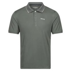 Koszulka polo z dżerseju Regatta Remex II. Zielone koszulki polo męskie Regatta, m, bez wzorów, z dżerseju, bez ramiączek. W wyprzedaży za 95.55 zł.