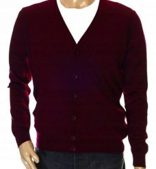 Sweter męski rozpinany kardigan na guziki w szpic wełniany z wełny XL 507. Bluzy męskie Selantino, m, bez wzorów, z wełny, bez kaptura. Za 181.54 zł.