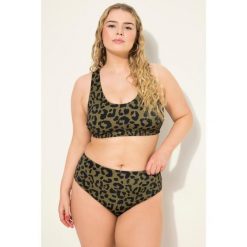 Damskie Figi od bikini wysoki stan wzór w panterkę. Zielone bikini damskie Ulla Popken, plus size, bez wzorów, plus size. Za 93.99 zł.
