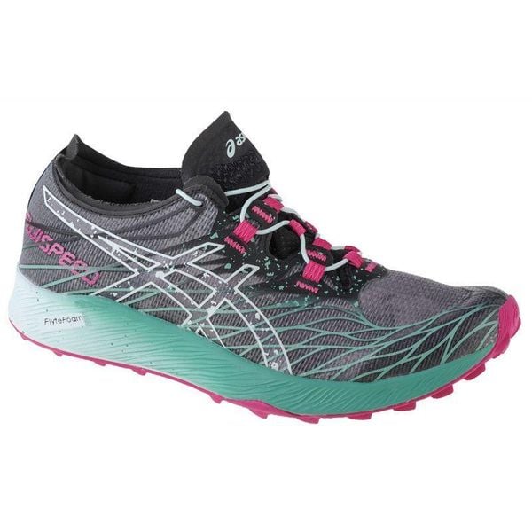 Buty Treningowe Fujispeed Dla Kobiet. Czarne obuwie sportowe damskie Asics, bez wzorów, z materiału, trekkingowe. Za 928.99 zł.