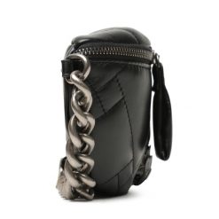 Saszetka nerka Kurt Geiger. Czarne torebki do ręki damskie Kurt Geiger, bez wzorów, bez dodatków. Za 799.99 zł.
