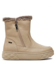 Caprice Botki 9-26402-43 Beżowy. Brązowe botki damskie Caprice, ze skóry, bez obcasa, na płaskiej podeszwie, bez zapięcia. Za 599.99 zł.