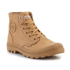 Buty do chodzenia unisex Palladium Mono Chrome Woodlin. Brązowe obuwie sportowe damskie Palladium, bez wzorów, z materiału, trekkingowe. Za 429.00 zł.