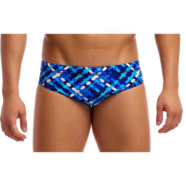 Kąpielówki męskie Funky Trunks Under Over - slipy. Niebieskie kąpielówki męskie FUNKY TRUNKS, l, bez wzorów, do pływania. Za 139.00 zł.
