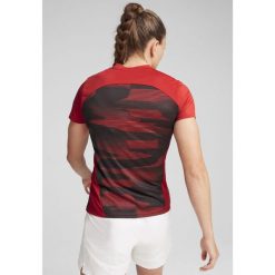 Damska koszulka przedmeczowa z krótkim rękawem AC Milan PUMA. Czarne koszulki sportowe damskie Puma, xl, bez wzorów, sportowe, bez kołnierzyka. W wyprzedaży za 199.00 zł.