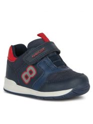 Geox Półbuty B Rishon Boy B360RA 054FU C0735 Granatowy. Niebieskie półbuty chłopięce Geox, bez wzorów, z materiału, bez zapięcia. Za 149.99 zł.