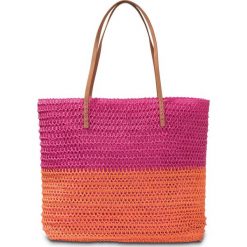 Torba plażowa bonprix pomarańczowo-różowy. Brązowe torebki shopper damskie bonprix. Za 79.99 zł.