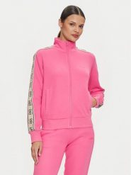 Guess Bluza V2YQ16 KB3P2 Różowy Regular Fit. Czerwone bluzy damskie Guess, s, z aplikacjami, z bawełny, bez kaptura. Za 229.99 zł.