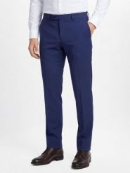 Finshley & Harding spodnie garniturowe Mężczyźni Modern Fit niebieski, 102. Niebieskie eleganckie spodnie męskie Finshley & Harding, m, bez wzorów, z syntetyku. Za 349.95 zł.