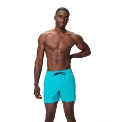 Spodenki szorty męskie kąpielowe Speedo Classic Logo Volley. Niebieskie kąpielówki męskie Speedo, l, bez wzorów, z materiału, krótkie, do pływania. Za 120.98 zł.