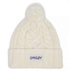 Czapka Zimowa Unisex Oakley Harper Pom Beanie. Białe czapki i kapelusze męskie Oakley, na zimę, bez wzorów, sportowe. Za 141.99 zł.