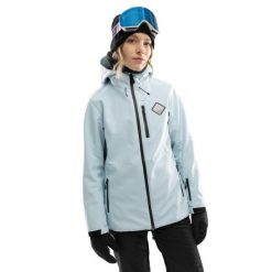Damska kurtka snowboardowa Sporty zimowe Siroko W2-W Gelid. Niebieskie kurtki damskie SIROKO, na zimę, bez wzorów, z softshellu, bez kaptura. W wyprzedaży za 339.00 zł.