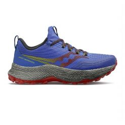 Buty do biegania męskie Saucony Endorphin Trial. Niebieskie buty sportowe męskie Saucony, bez zapięcia, do biegania. Za 449.99 zł.