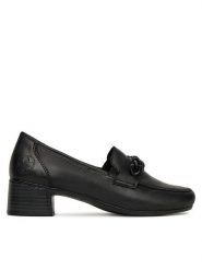 Rieker Loafersy 41660-00 Czarny. Czarne mokasyny damskie Rieker, ze skóry. Za 339.99 zł.