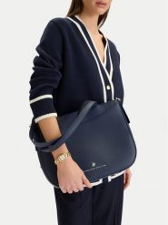 Beverly Hills Polo Club Torebka CWB-BHPC-C-005-07 Granatowy. Niebieskie torebki do ręki damskie Beverly Hills Polo Club, bez wzorów, z materiału, bez dodatków. Za 219.99 zł.