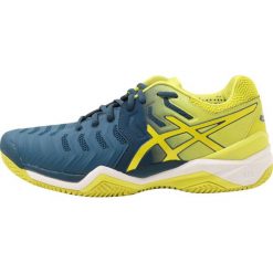 ASICS GELRESOLUTION 7 CLAY Obuwie do tenisa Outdoor ink blue/sulphur spring /white. Buty sportowe męskie marki Asics. W wyprzedaży za 521.10 zł.