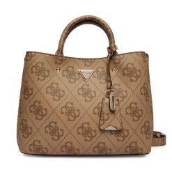 Torebka Guess. Brązowe torebki do ręki damskie Guess, z aplikacjami, klasyczne, bez dodatków. Za 749.99 zł.