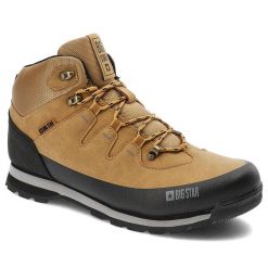Brązowe Trekkingi Męskie Big Star Sportowe Obuwie. Brązowe półbuty na co dzień męskie Big Star, ze skóry ekologicznej, retro, bez zapięcia. Za 209.00 zł.