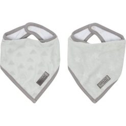 Bebe-Jou Śliniaczek Trójkątny Fabulous Frosted, 2 Sztuki, Cloud Grey. Szare śliniaki dla dzieci Bebe-Jou. Za 45.00 zł.