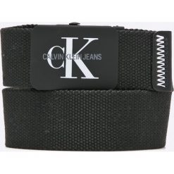 Calvin Klein Jeans - Pasek. Czarne paski damskie Calvin Klein Jeans, w paski, z jeansu. W wyprzedaży za 139.90 zł.