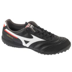 Buty piłkarskie turfy męskie, Morelia Sala Pro TF. Czarne buty sportowe męskie Mizuno, bez zapięcia, do piłki nożnej. Za 349.99 zł.