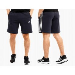 Szorty sportowe męskie adidas Essentials. Niebieskie krótkie spodenki sportowe męskie Adidas, m, bez wzorów. Za 134.99 zł.