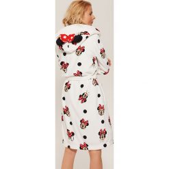 Szlafrok Minnie Mouse - Biały. Białe szlafroki damskie House, z motywem z bajki. Za 99.99 zł.