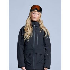 Kurtka narciarska - Damska - Hardshell - Freeride 3L - Czarna. Czarne kurtki damskie POEDERBAAS, l, bez wzorów, z hardshellu, bez kaptura, narciarskie. Za 1,566.52 zł.