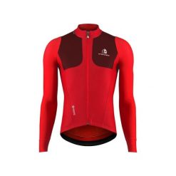 Kurtka Etxeondo Teknika Gore-Tex WindStopper. Czerwone kurtki męskie ETXEONDO, bez wzorów, z gore-texu, sportowe, bez kaptura. Za 886.65 zł.