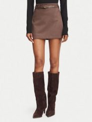 Guess Spódnica mini W6YD06 W2890 Brązowy Regular Fit. Brązowe spódnice damskie Guess, m, z aplikacjami, z syntetyku, mini. Za 474.99 zł.