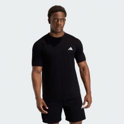 Koszulka Workout Essentials Feelready. Czarne koszulki sportowe męskie Adidas, bez wzorów, bez kołnierzyka, bez ramiączek, na fitness i siłownię, climacool (adidas). Za 129.00 zł.