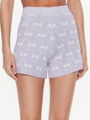 Pinko Szorty materiałowe 100545 A0IT Fioletowy Slim Fit. Fioletowe szorty damskie Pinko, xl, bez wzorów, z materiału. Za 559.99 zł.