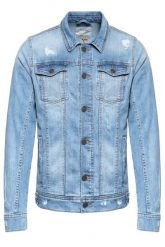 KURTKA JEANSOWA BLEND DENIM JACKET 20705837 74648. Niebieskie kurtki męskie Blend, m, bez wzorów, z denimu, retro, bez kaptura. Za 189.99 zł.