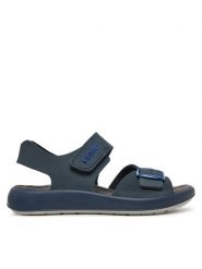 Primigi Sandały 7898822 S Granatowy. Niebieskie sandały chłopięce Primigi, z nubiku, bez zapięcia. Za 119.99 zł.