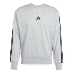 Bluza adidas Essentials 3-Stripes Fleece. Szare bluzy męskie Adidas, xl, bez wzorów, z polaru, bez kaptura. Za 211.50 zł.
