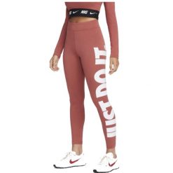 Odzież Nike. Czerwona legginsy damskie Nike, bez wzorów. Za 171.99 zł.