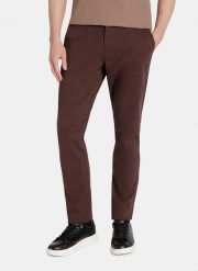 PAKO LORENTE - Brązowe spodnie chino z bawełną. Brązowe spodnie materiałowe męskie Pako Lorente, l, bez wzorów, z bawełny, casualowe. Za 299.99 zł.