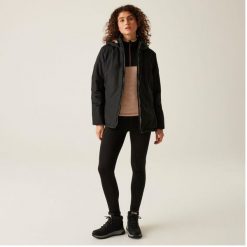 Kurtka turystyczna 3 w 1 damska Wentwood IX. Czarne kurtki damskie Regatta, bez wzorów, bez kaptura, trekkingowe. Za 359.99 zł.