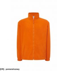 JHK Bluza z mikropolaru, wykończenie antypilingowe, suwak w kolorze polaru pomarańczowy S. Brązowe bluzy męskie JHK, m, bez wzorów, z polaru, bez kaptura. Za 55.18 zł.