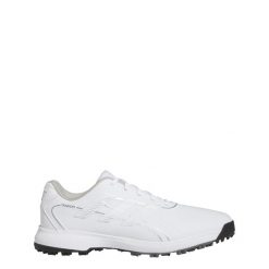Buty golfowe Traxion Lite Max Spikeless Bounce. Białe buty sportowe męskie Adidas, z materiału, bez zapięcia, na golfa. Za 439.00 zł.