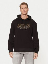 Armani Exchange Bluza XM000332 AF12269 UC001 Czarny Regular Fit. Czarne bluzy męskie Armani Exchange, m, bez wzorów, z syntetyku, bez kaptura. Za 349.99 zł.